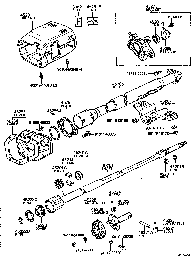  CROWN |  STEERING COLUMN SHAFT