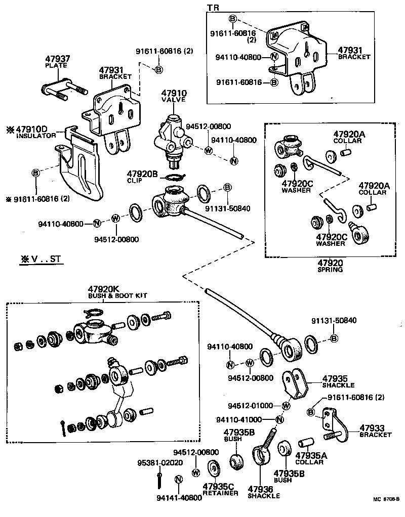  LITE TOWNACE TRUCK |  BRAKE TUBE CLAMP