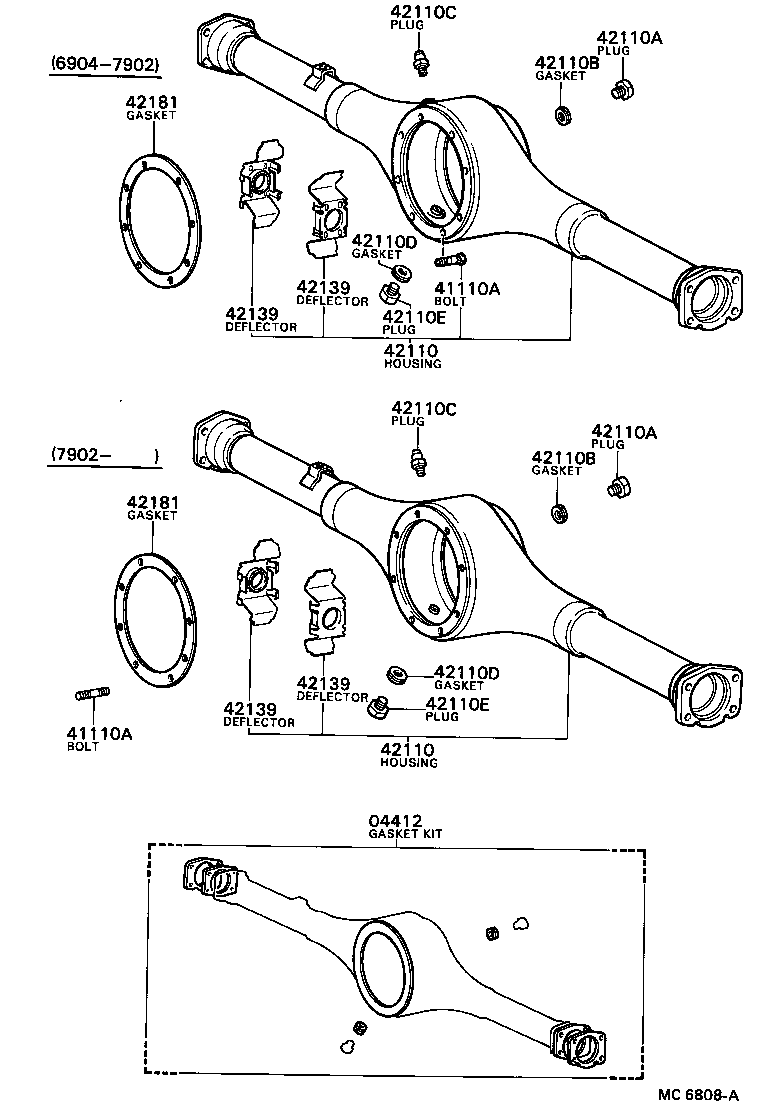  PUBLICA |  REAR AXLE HOUSING DIFFERENTIAL