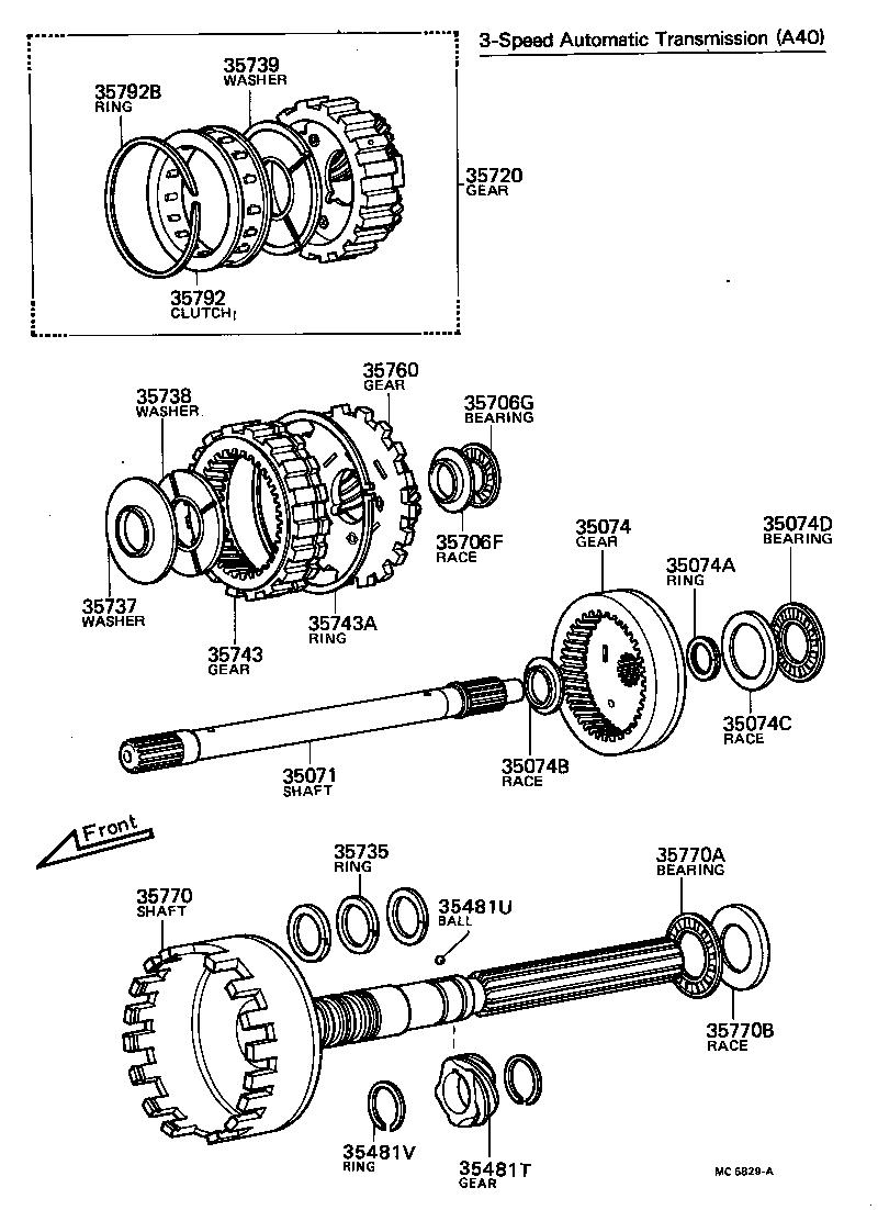  TOWN MASTERACE V WG |  PLANETARY GEAR REVERSE PISTON COUNTER GEAR ATM