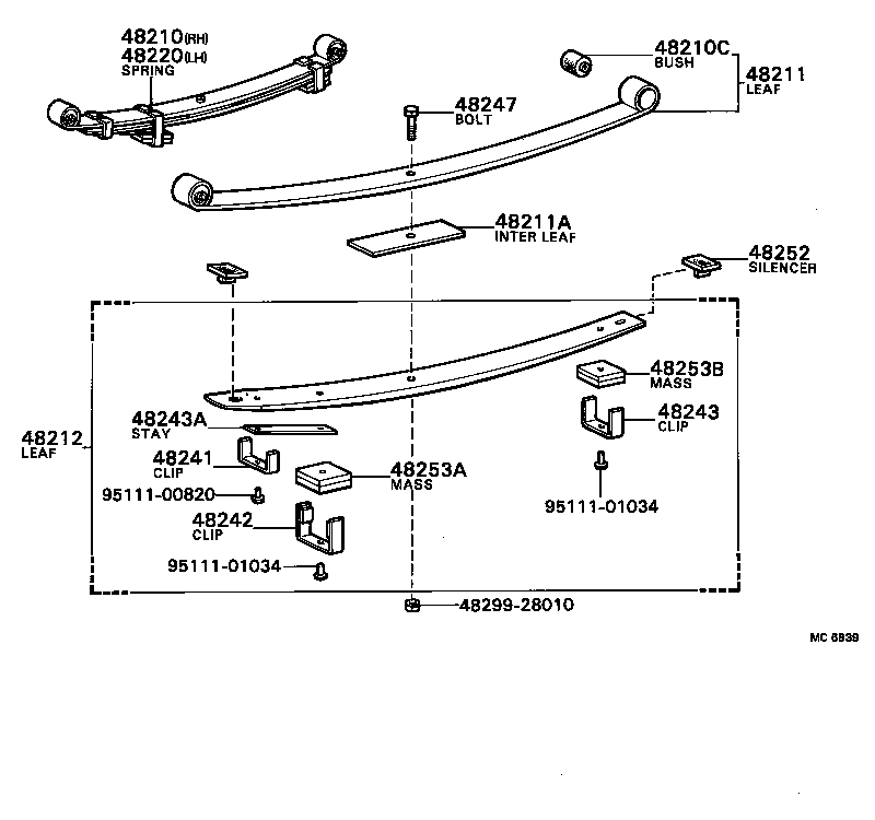  TOWN MASTERACE V WG |  REAR SPRING SHOCK ABSORBER