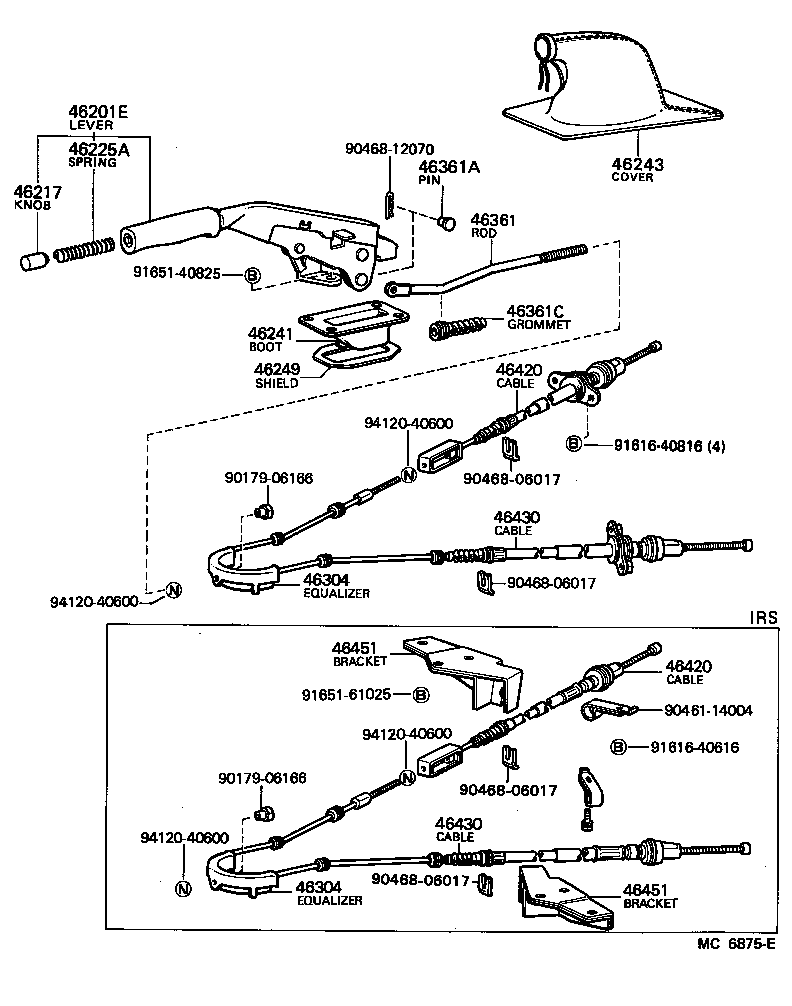  CRESTA |  PARKING BRAKE CABLE