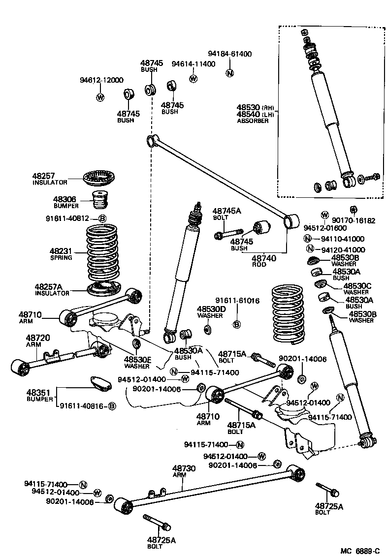  CRESTA |  REAR SPRING SHOCK ABSORBER