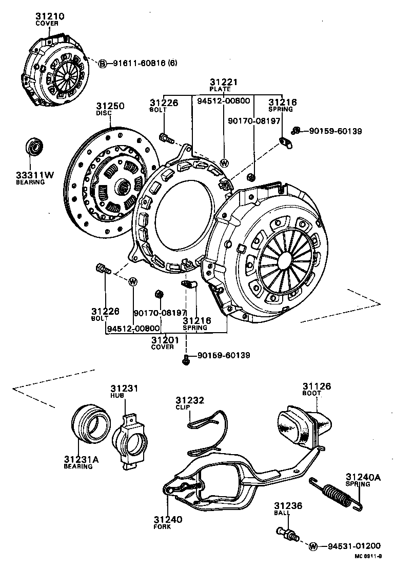  BLIZZARD |  CLUTCH RELEASE FORK