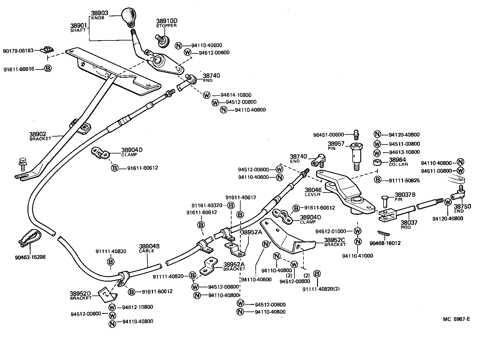  TOYOACE |  POWER TAKE OFF LEVER LINK
