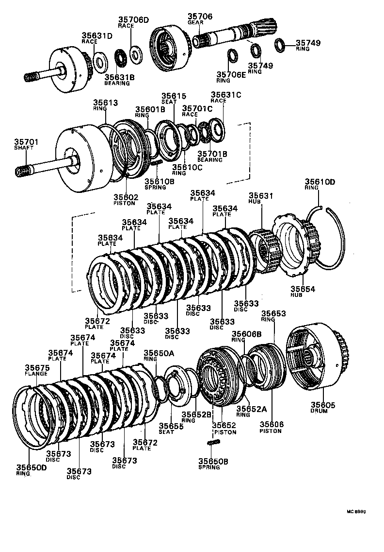  CENTURY |  BRAKE BAND MULTIPLE DISC CLUTCH ATM