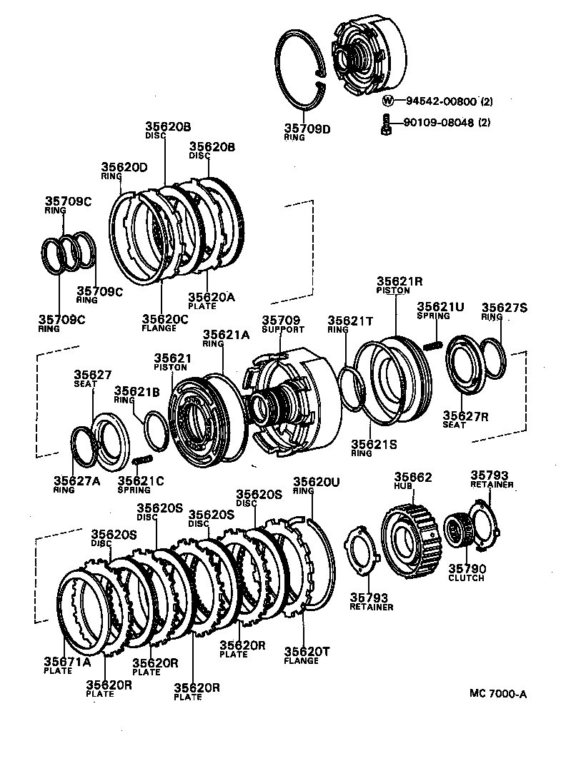  CENTURY |  CENTER SUPPORT PLANETARY SUN GEAR ATM