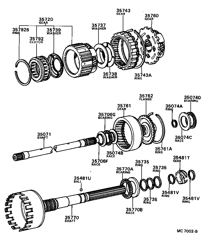  CENTURY |  PLANETARY GEAR REVERSE PISTON COUNTER GEAR ATM
