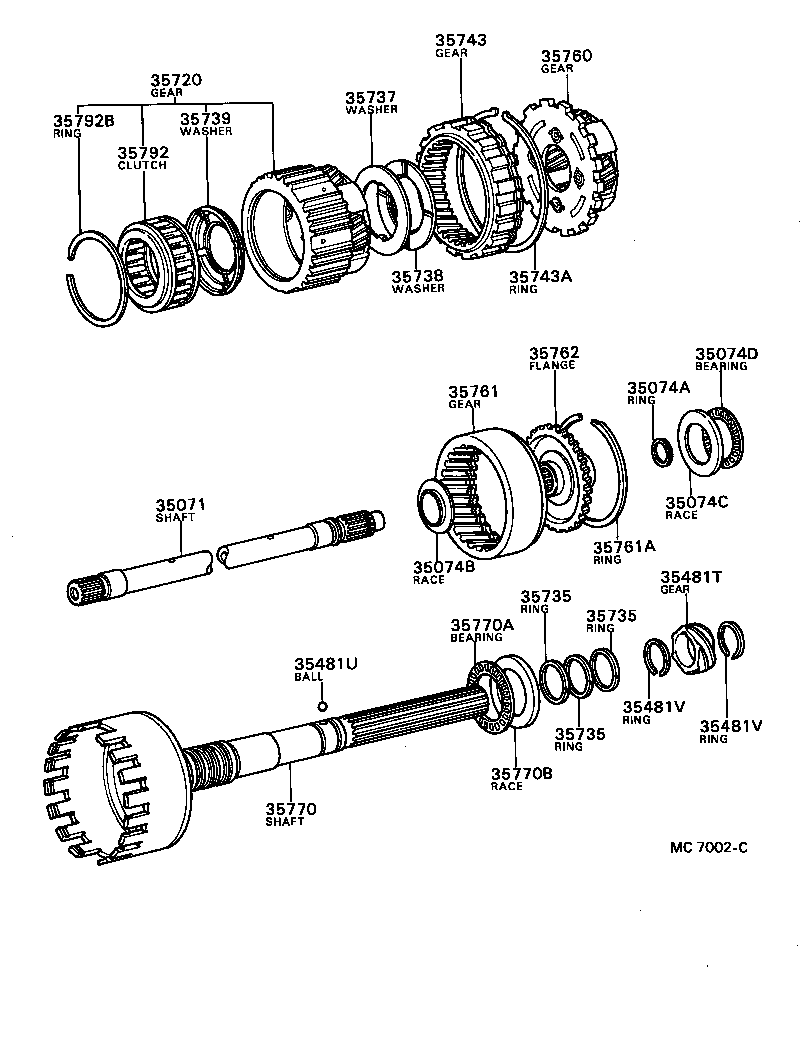  CENTURY |  PLANETARY GEAR REVERSE PISTON COUNTER GEAR ATM
