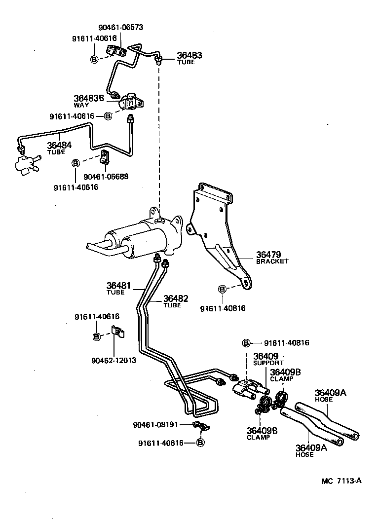  LAND CRUISER S T H T |  TRANSFER VACUUM PIPING