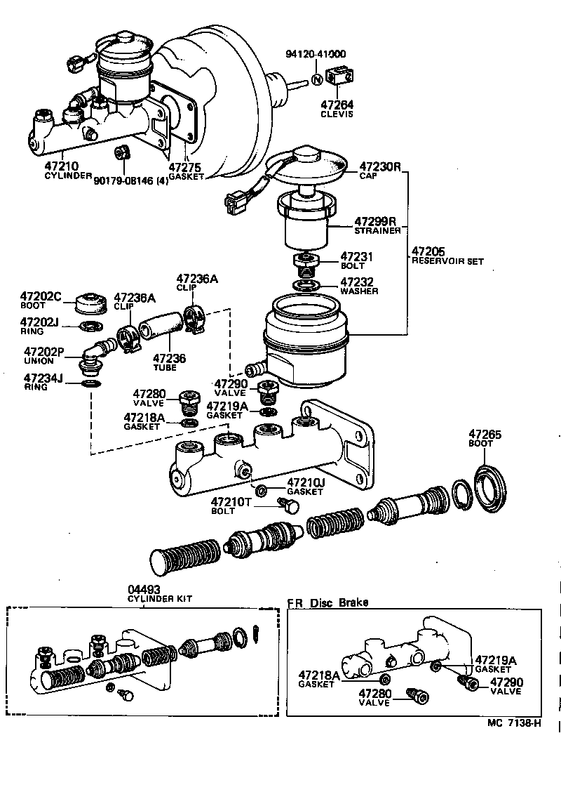  LAND CRUISER VAN |  BRAKE MASTER CYLINDER