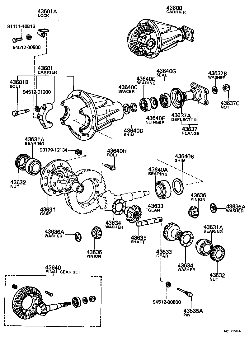 LAND CRUISER VAN |  FRONT AXLE HOUSING DIFFERENTIAL