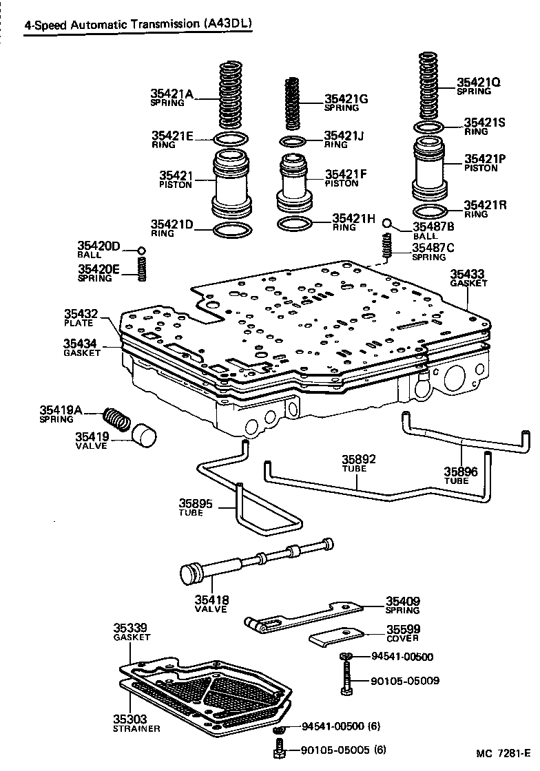  SOARER |  VALVE BODY OIL STRAINER ATM