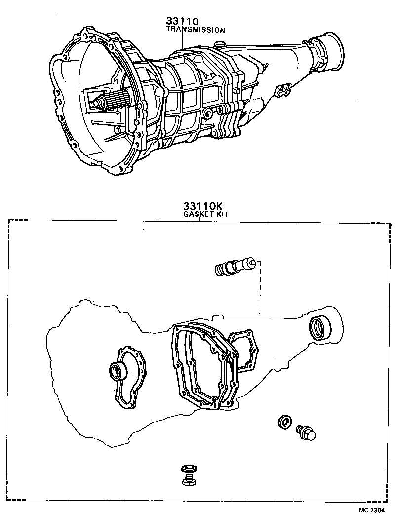  CROWN |  TRANSAXLE OR TRANSMISSION ASSY GASKET KIT MTM