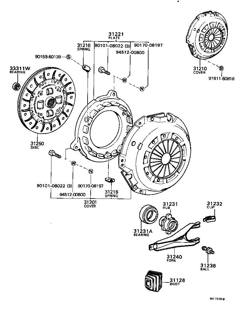  CHASER |  CLUTCH RELEASE FORK