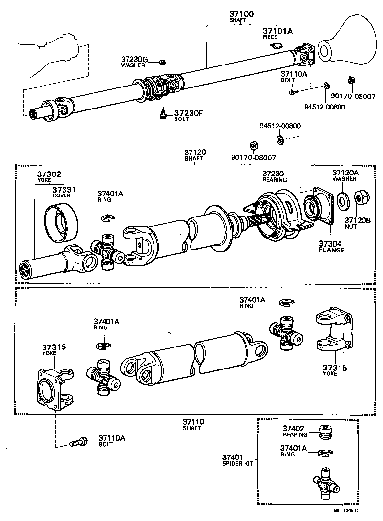  MARK 2 |  PROPELLER SHAFT UNIVERSAL JOINT