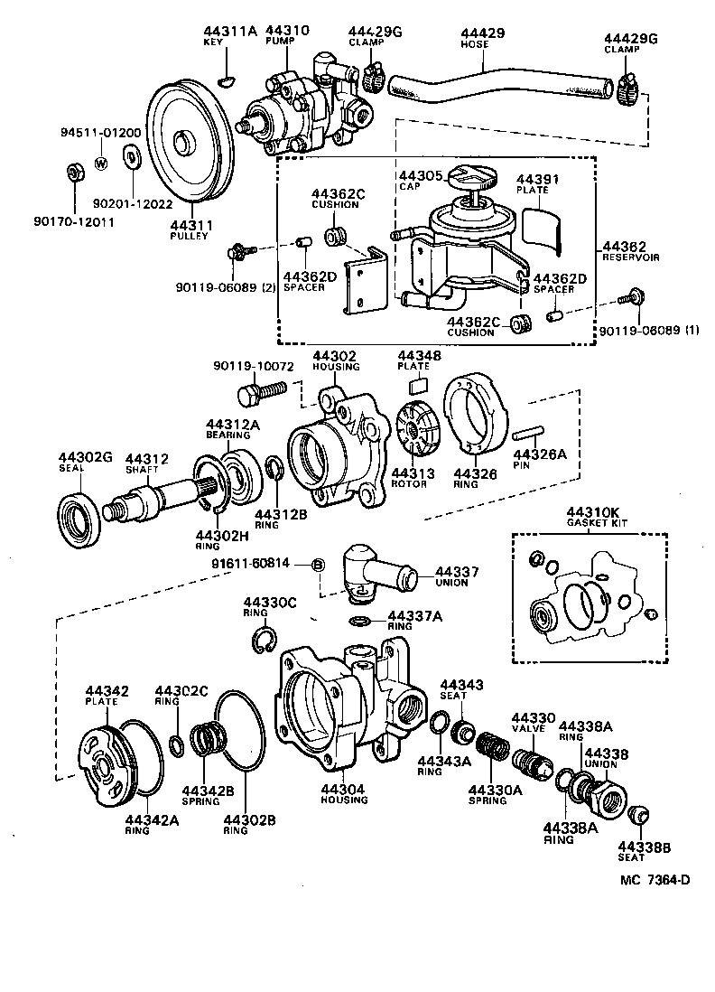  MARK 2 |  VANE PUMP RESERVOIR POWER STEERING