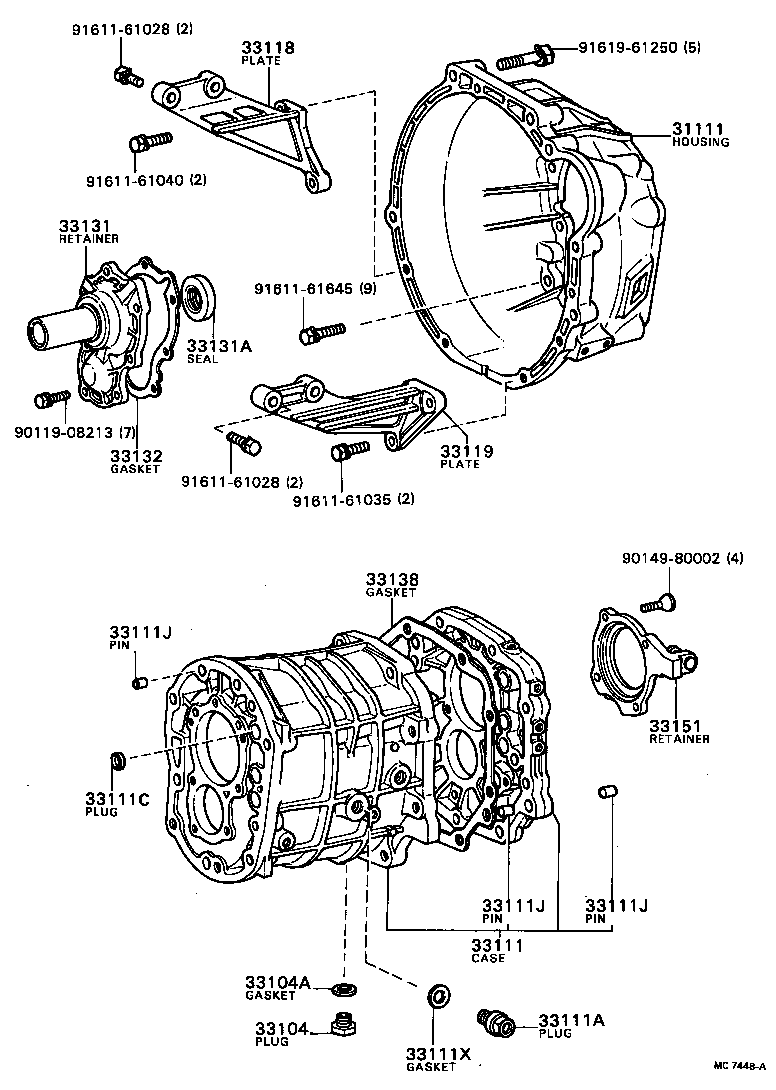  CROWN |  CLUTCH HOUSING TRANSMISSION CASE MTM
