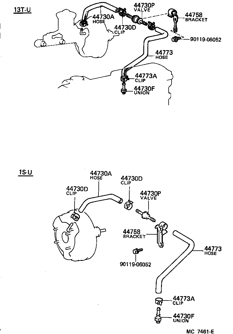  CRESTA |  BRAKE BOOSTER VACUUM TUBE