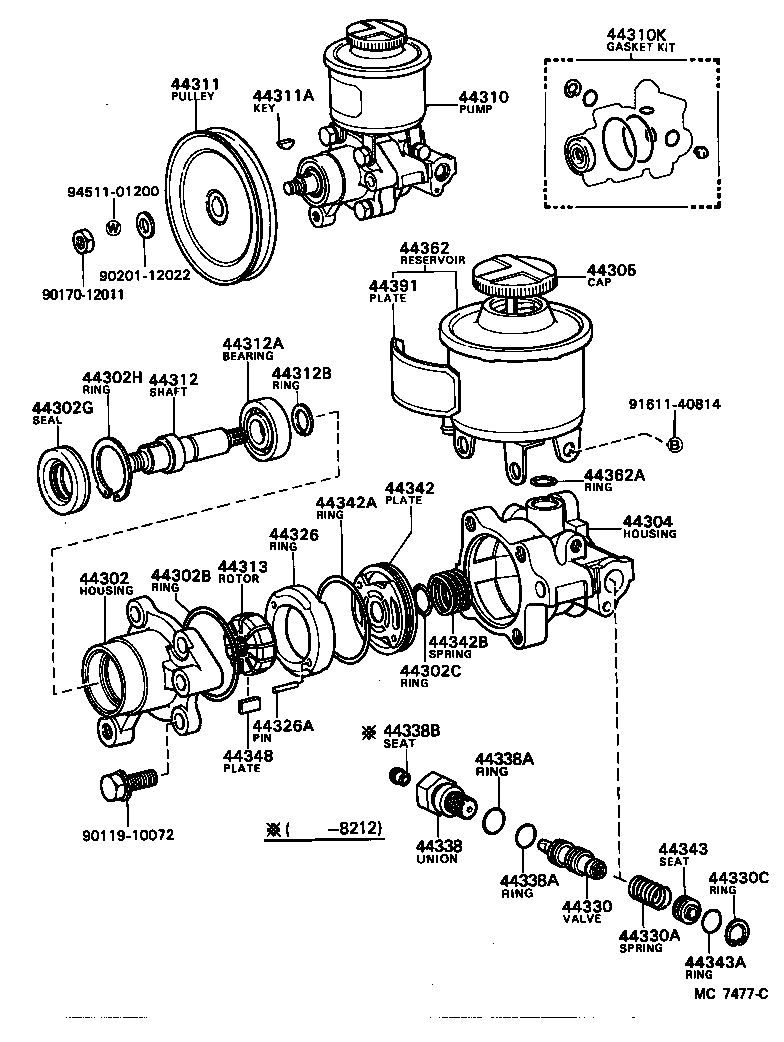  CROWN |  VANE PUMP RESERVOIR POWER STEERING