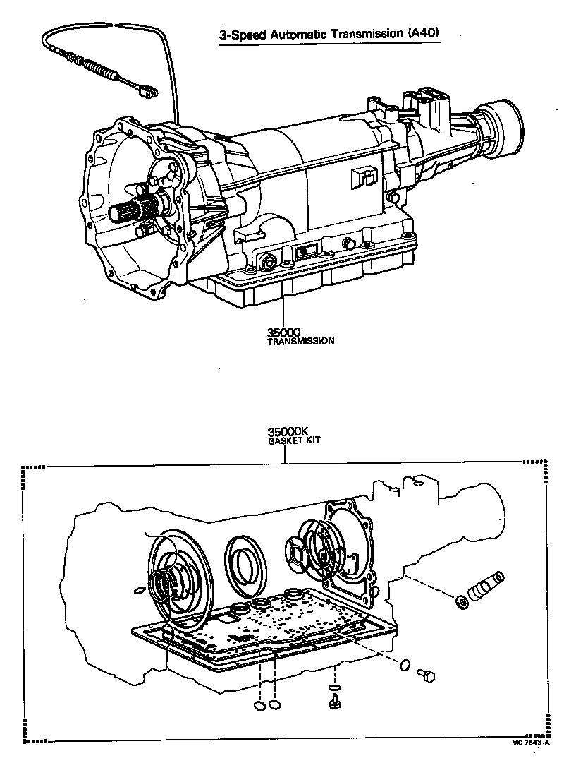  TOWN MASTERACE V WG |  TRANSAXLE OR TRANSMISSION ASSY GASKET KIT ATM