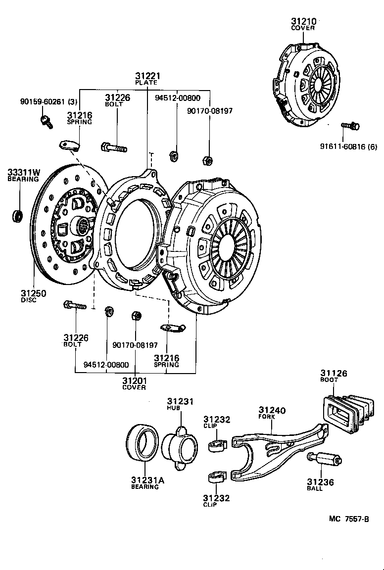  LITE TOWNACE TRUCK |  CLUTCH RELEASE FORK