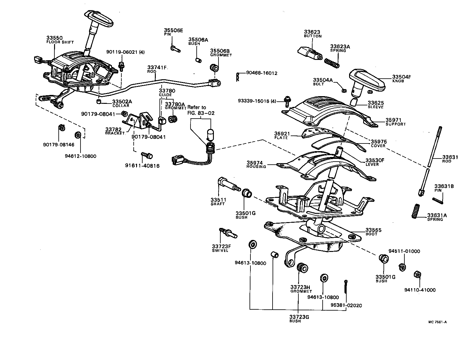  TOWN MASTERACE V WG |  SHIFT LEVER RETAINER