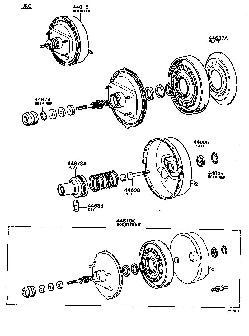  TOWN MASTERACE V WG |  BRAKE BOOSTER VACUUM TUBE