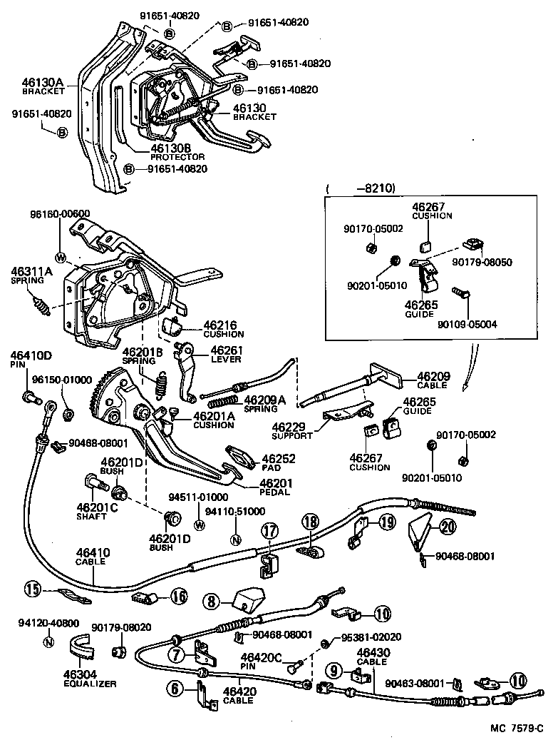  LITE TOWNACE TRUCK |  PARKING BRAKE CABLE