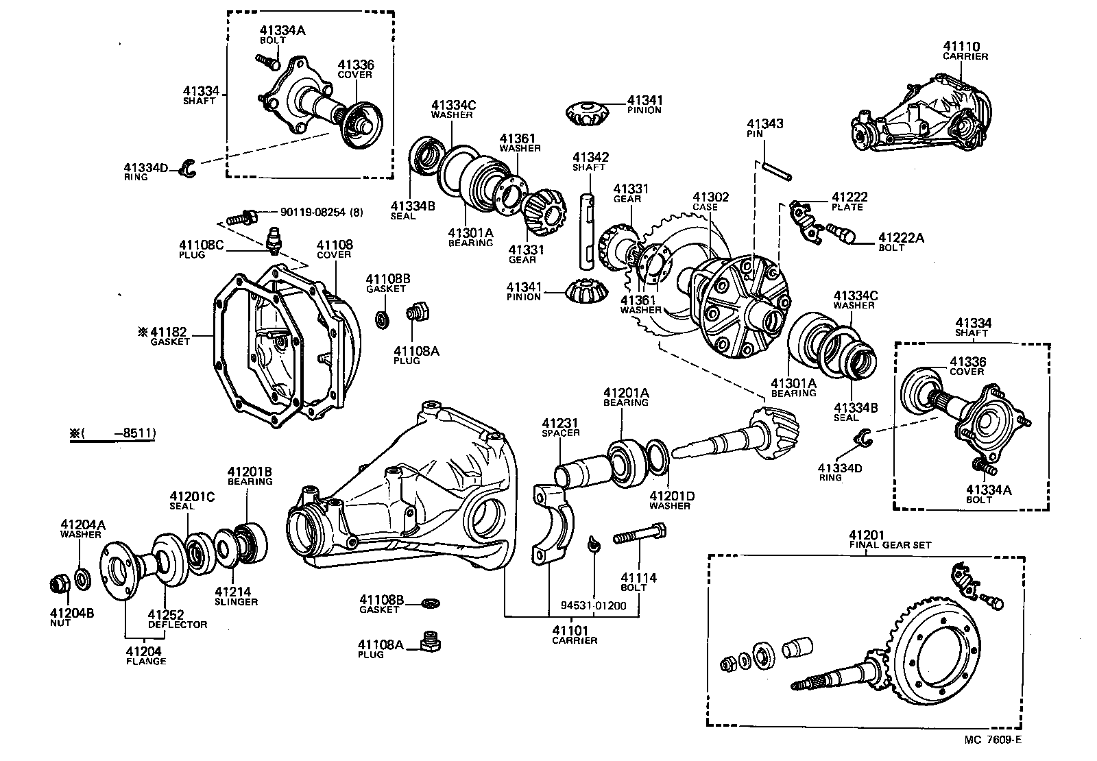  CELICA |  REAR AXLE HOUSING DIFFERENTIAL