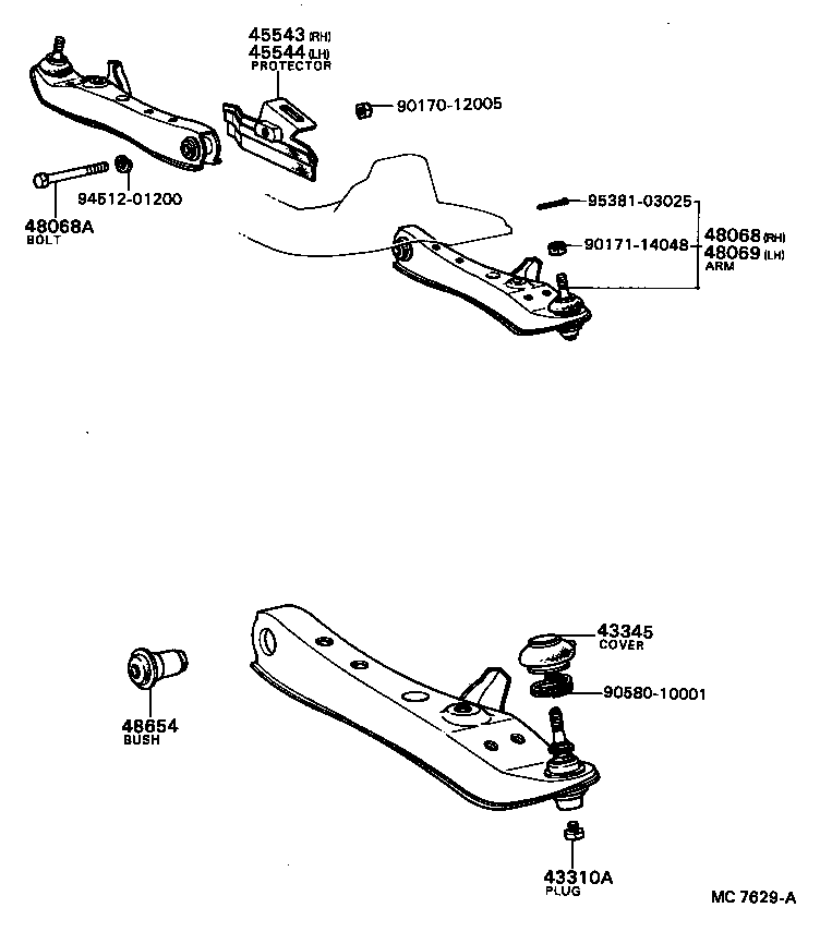  SOARER |  FRONT AXLE ARM STEERING KNUCKLE