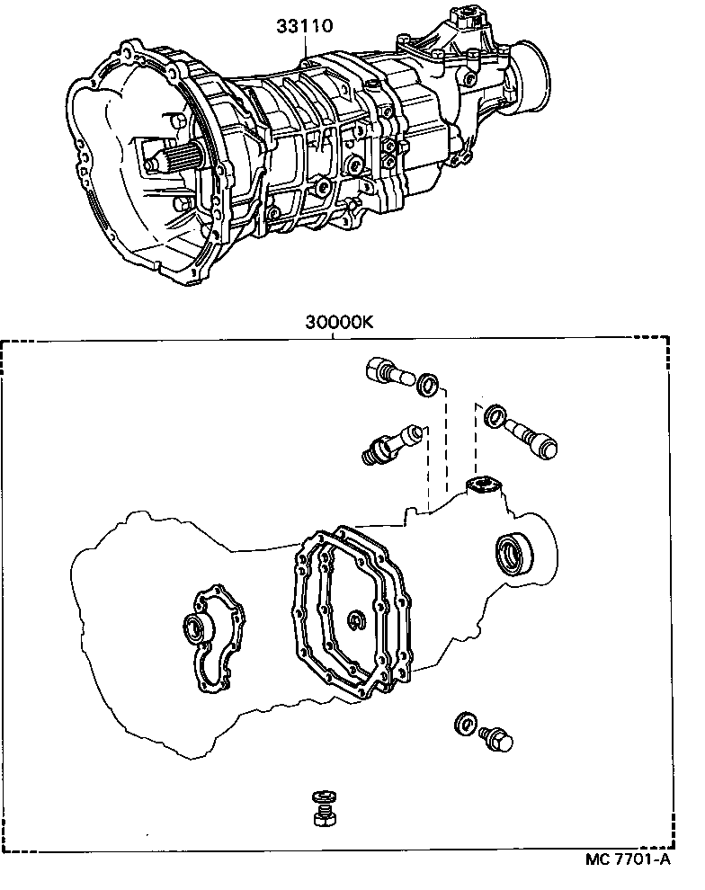  CELICA |  TRANSAXLE OR TRANSMISSION ASSY GASKET KIT MTM