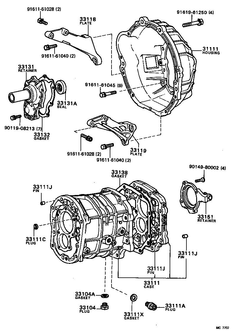  CARINA FR |  CLUTCH HOUSING TRANSMISSION CASE MTM