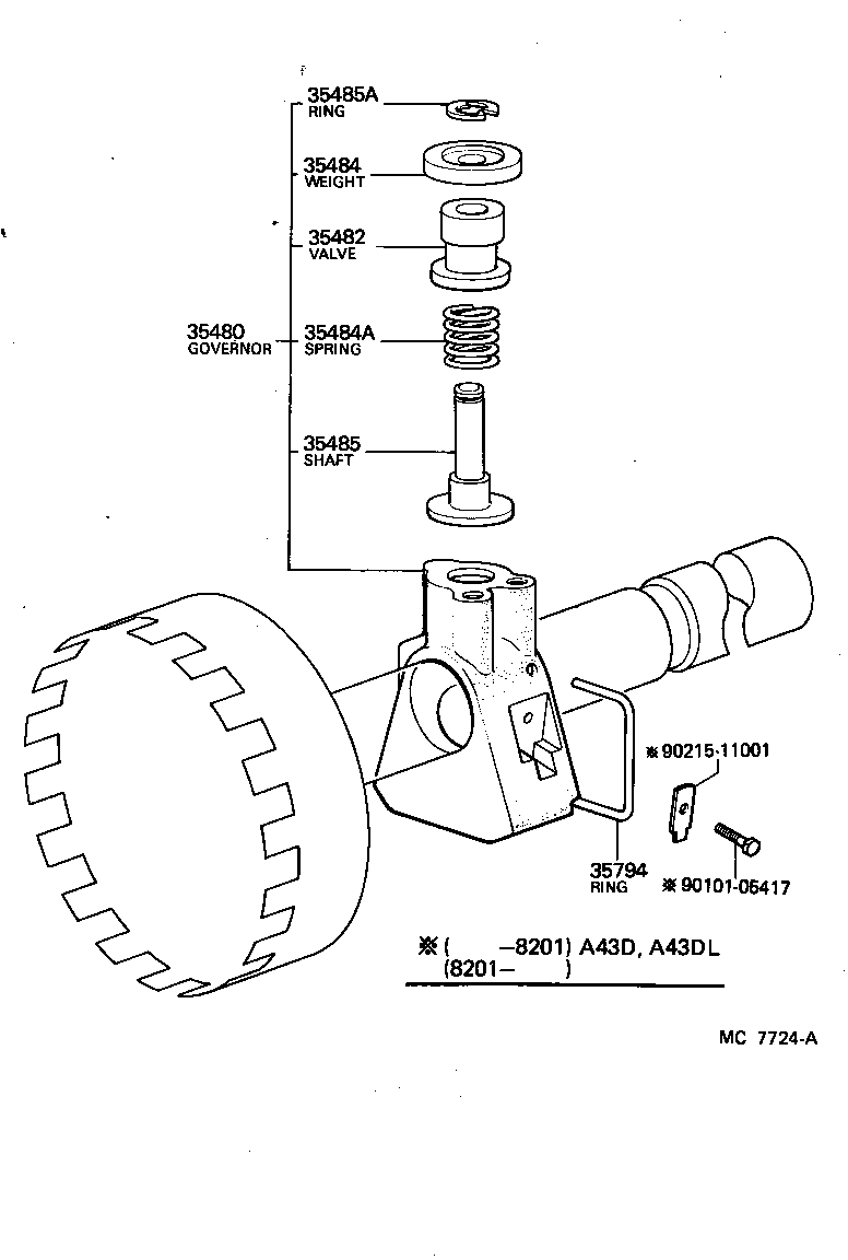  CARINA FR |  REAR OIL PUMP GOVERNOR ATM