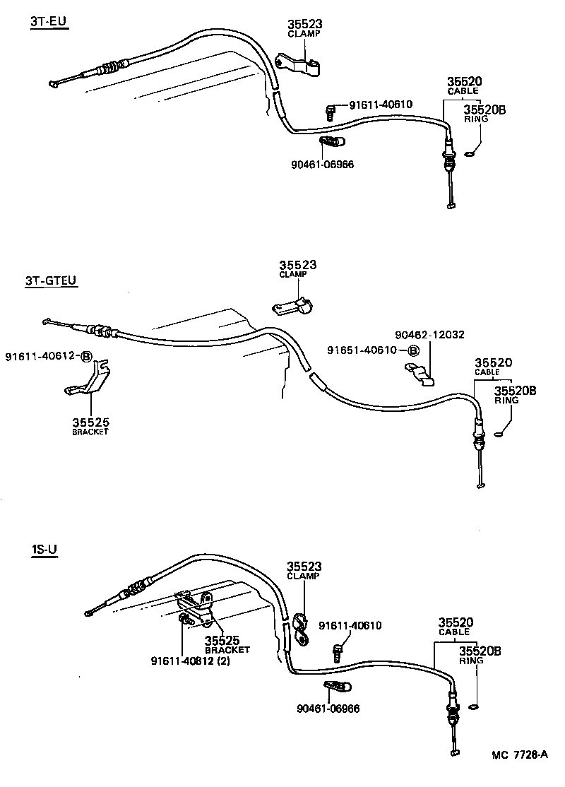  CELICA |  THROTTLE LINK VALVE LEVER ATM