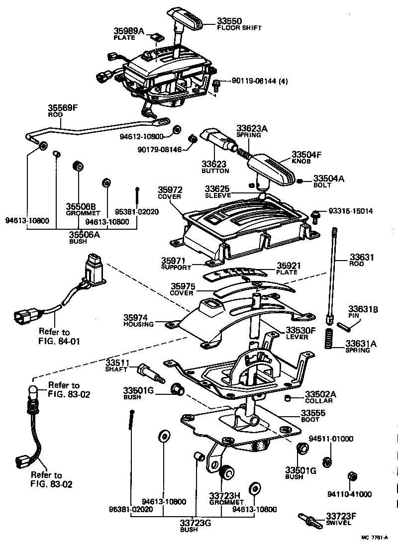  CELICA |  SHIFT LEVER RETAINER