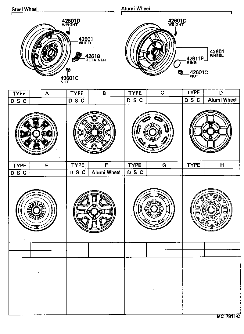  CELICA |  DISC WHEEL WHEEL CAP