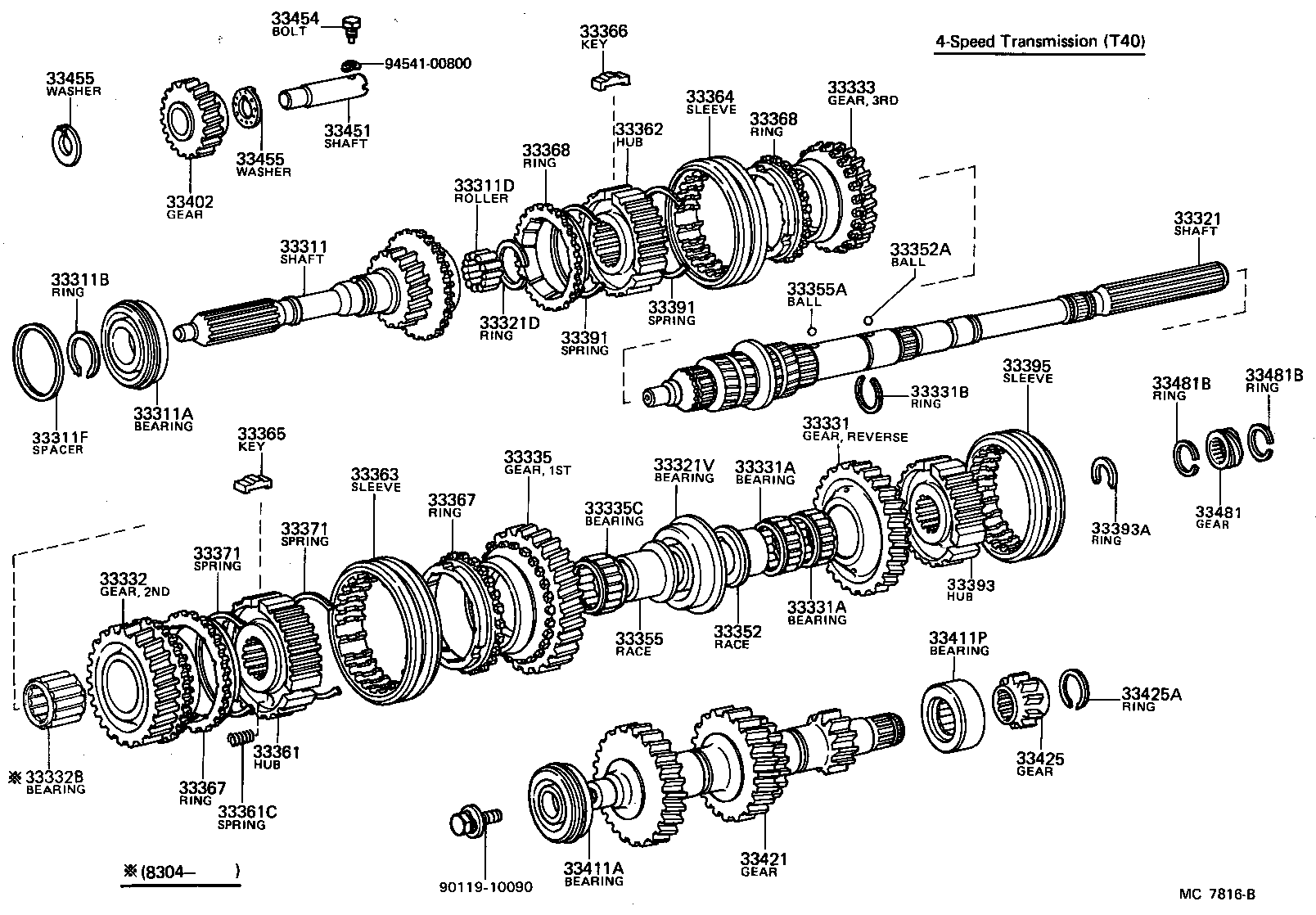  CARINA FR |  TRANSMISSION GEAR MTM