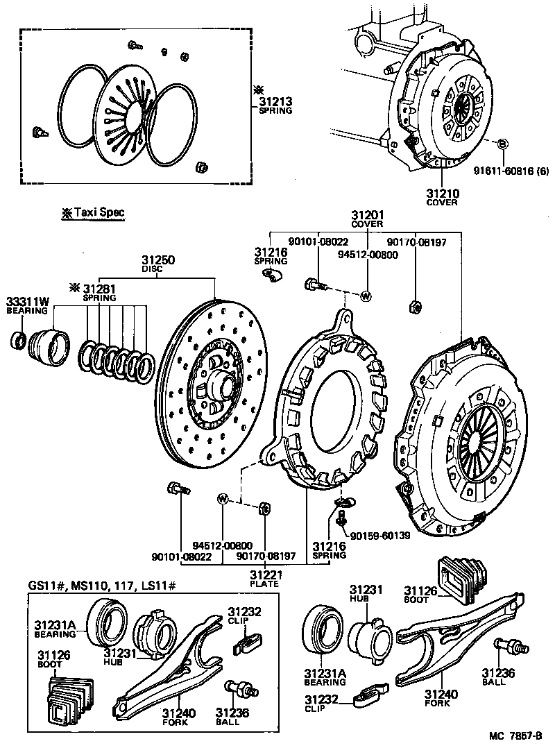  CROWN |  CLUTCH RELEASE FORK