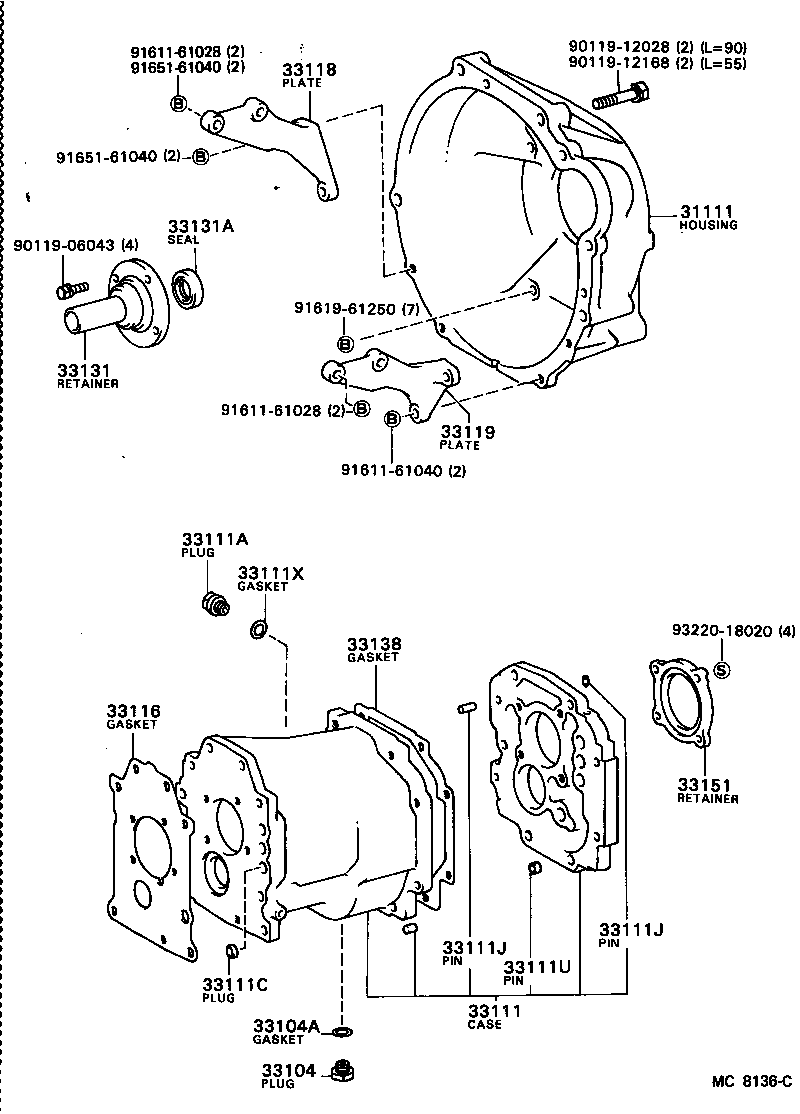  CARINA FR |  CLUTCH HOUSING TRANSMISSION CASE MTM