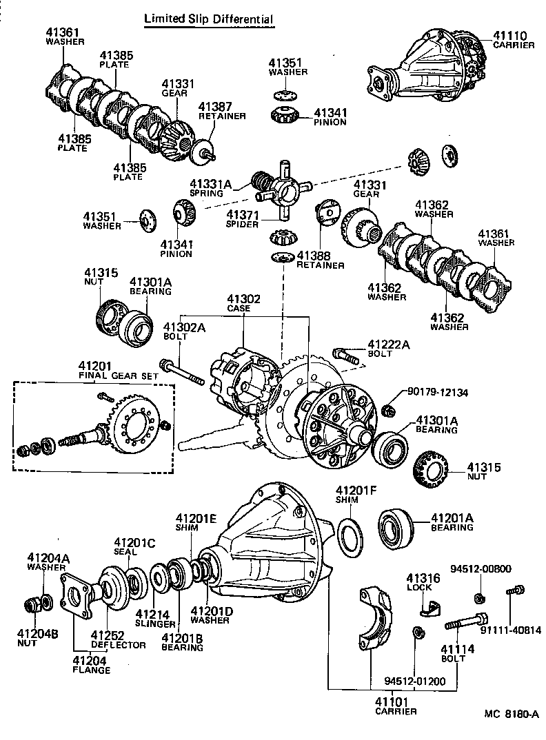  LAND CRUISER VAN |  REAR AXLE HOUSING DIFFERENTIAL