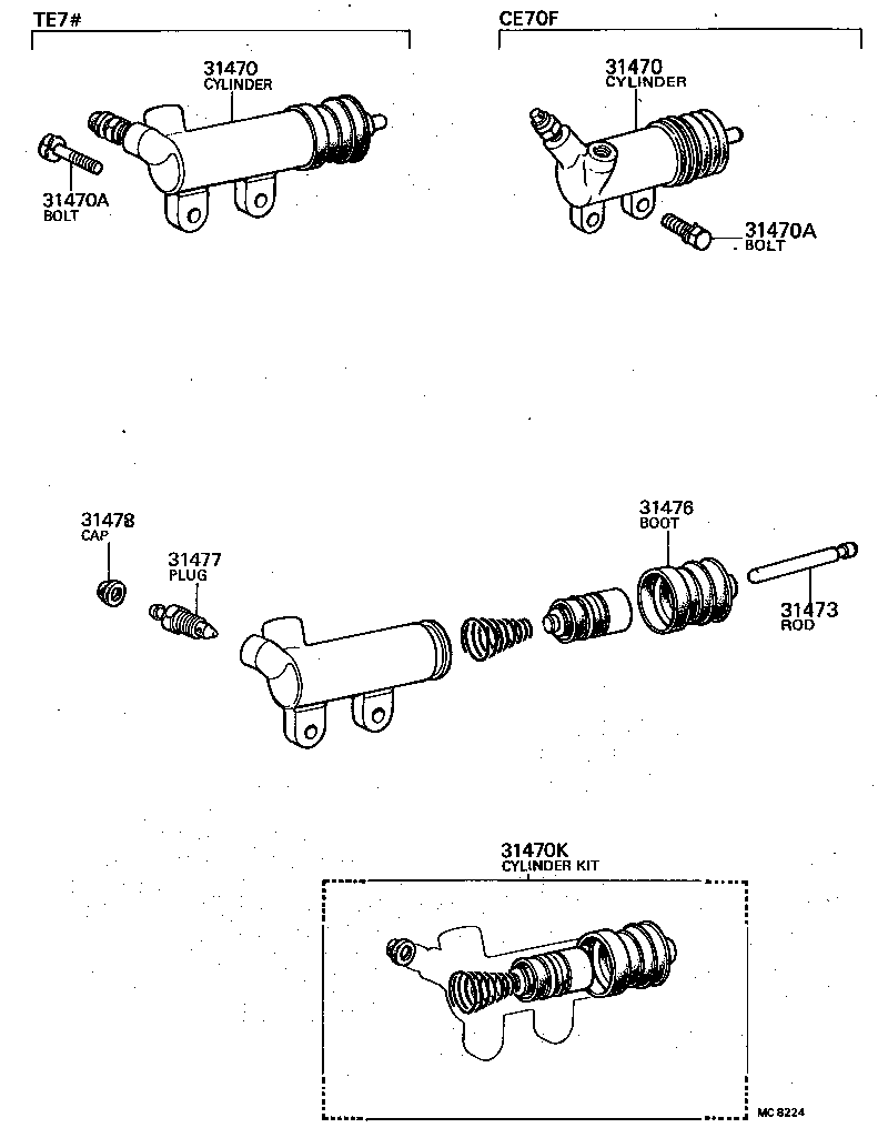  SPRINTER |  CLUTCH RELEASE CYLINDER