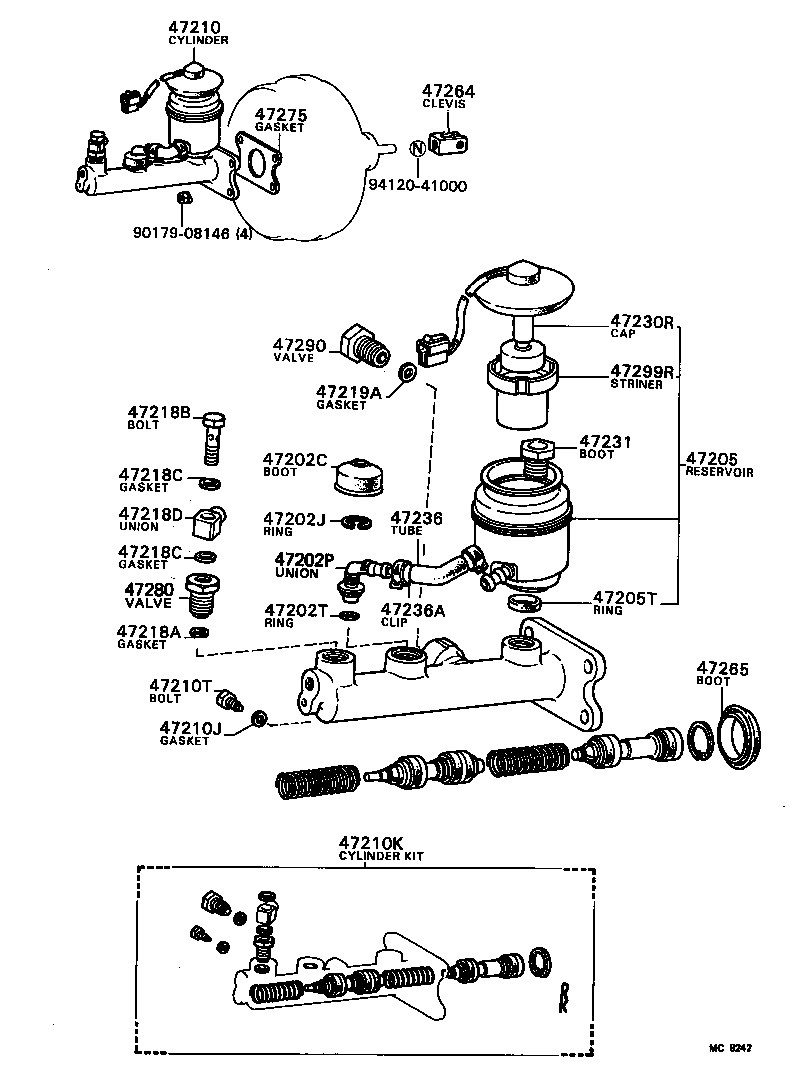  CELICA |  BRAKE MASTER CYLINDER