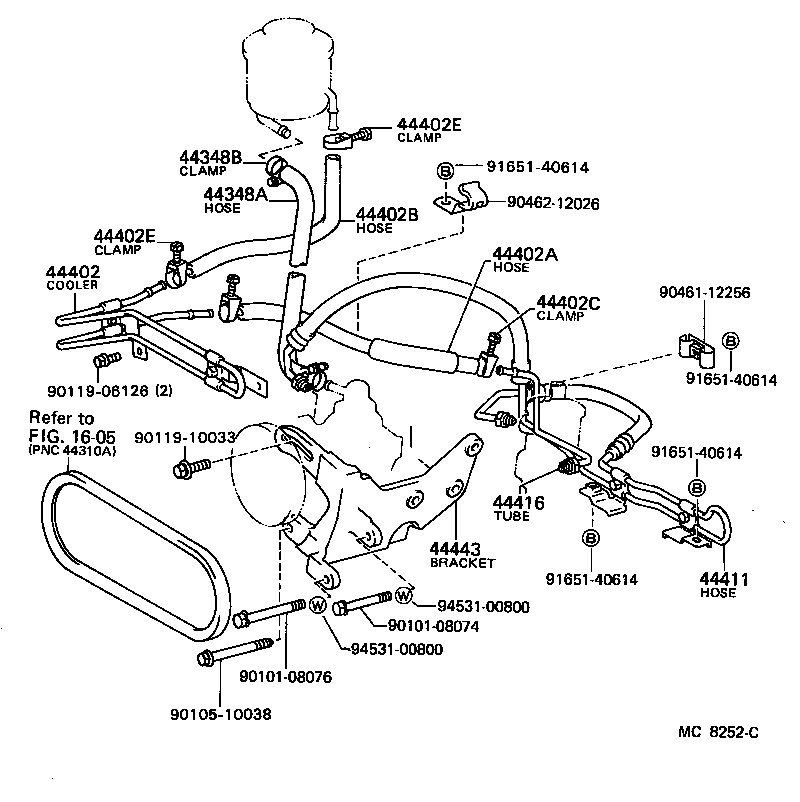  CARINA FR |  POWER STEERING TUBE