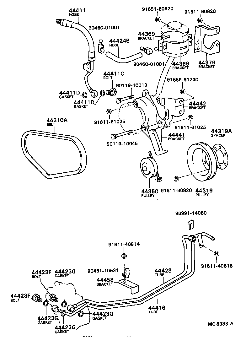  DYNA TOYOACE |  POWER STEERING TUBE