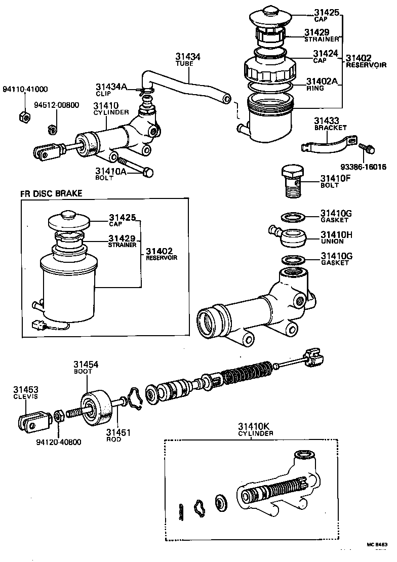  DYNA |  CLUTCH MASTER CYLINDER
