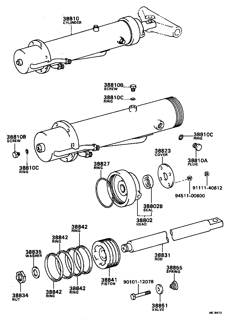  DYNA TOYOACE |  HOIST CYLINDER