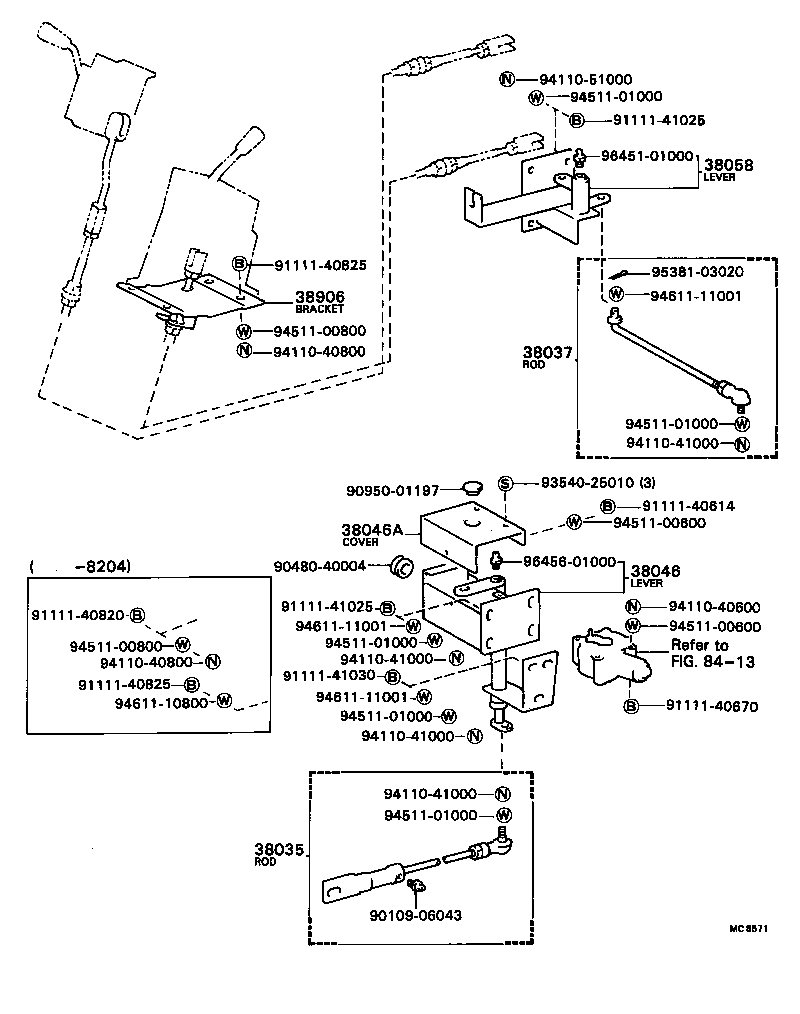  DYNA |  POWER TAKE OFF LEVER LINK