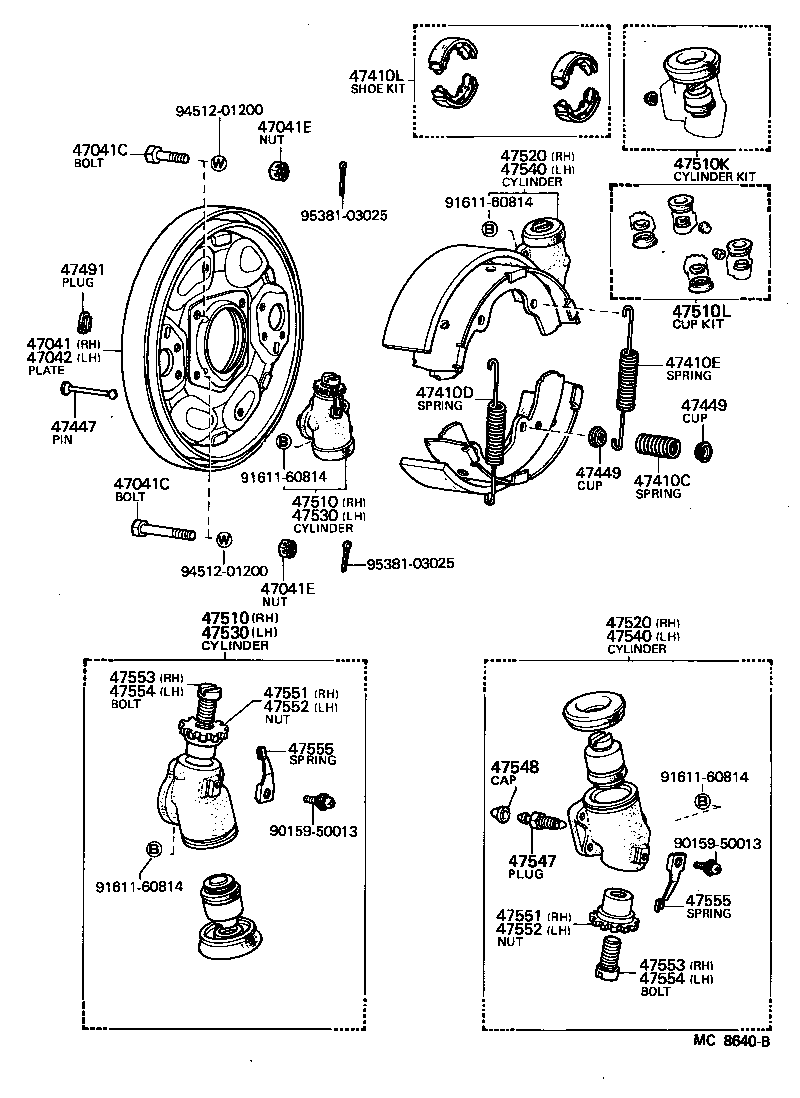  HIACE QUICK DELIVERY |  FRONT DRUM BRAKE WHEEL CYLINDER BACKING PLATE
