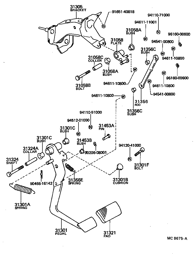 MARK 2 |  CLUTCH PEDAL FLEXIBLE HOSE